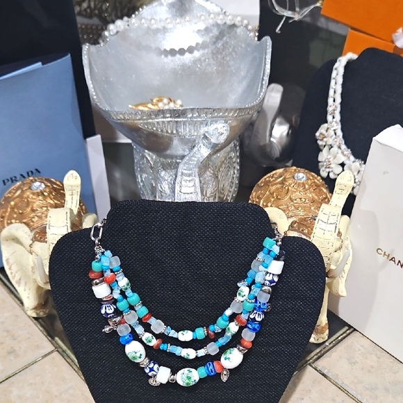 Free People X Arden Shakira Multicolor Beaded Necklace - Picture 1 of 6